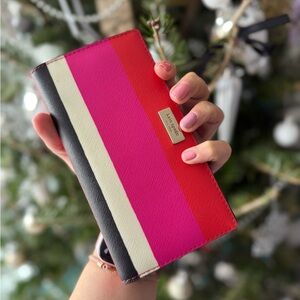 Kate Spade ♠️ Colorful Striped Wallet ❤️💖 Perfect for Valentine’s Day